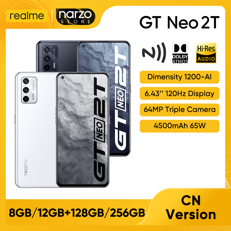 Realme-GT Neo 2T 5G ޴, 6.43 ġ OLED 120Hz, ġ..